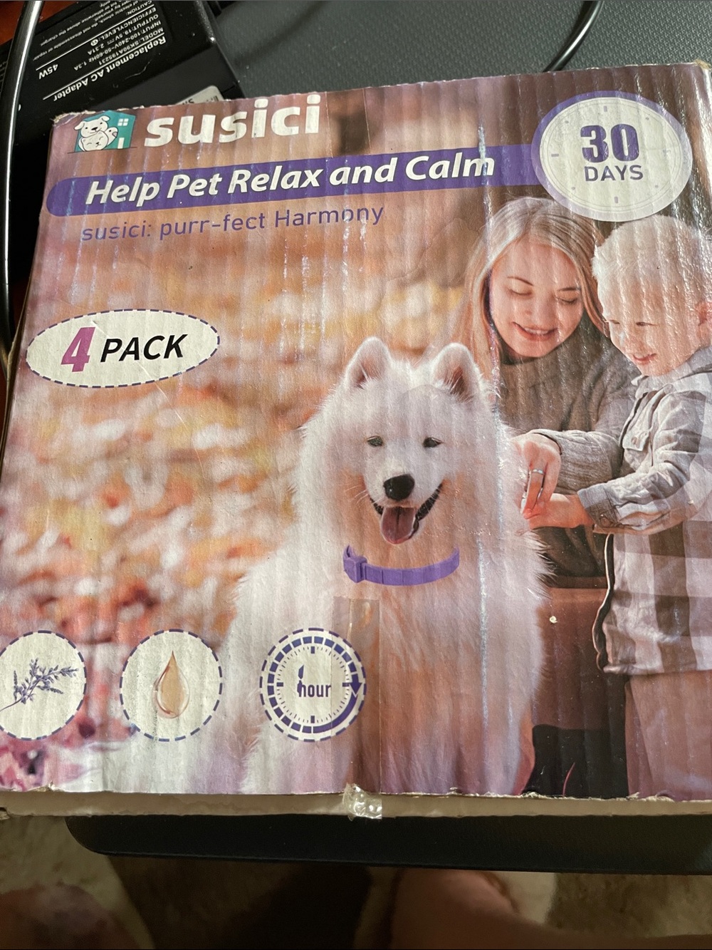 Susici Calming Dog Collar - Purple - 4 Pack